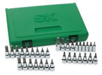 33 PIECE 1/4" & 3/8" DRIVE FRACTIONAL & METRIC SET