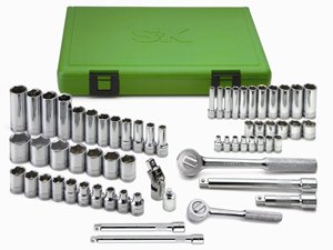 62 PIECE 1/4" AND 3/8" DRIVE METRIC SOCKET SET
