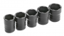 5 PIECE 1/2" MIXED TURBO SOCKET SET