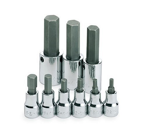 9 PIECE FRACTIONAL HEX BIT SOCKET SET