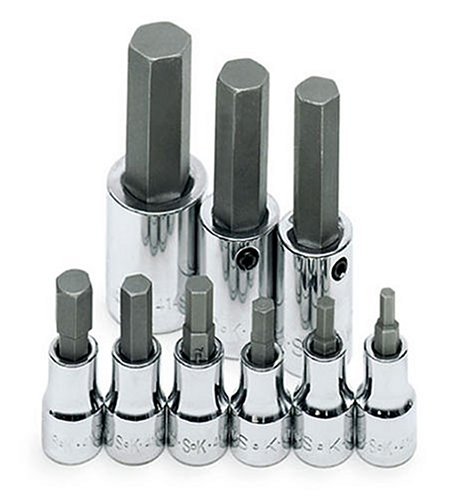 9 PIECE METRIC HEX BIT SOCKET SET